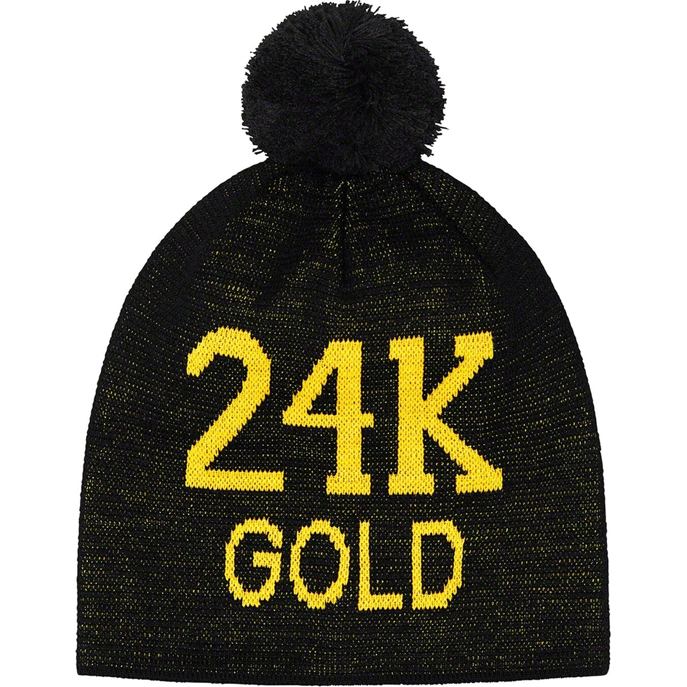 Beanie sans manchette or 24K Supreme FW22   noir rare flambant neuf dans son sac