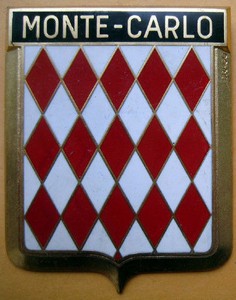 Badge auto car drago 1950s original Monte Carlo Monaco ...