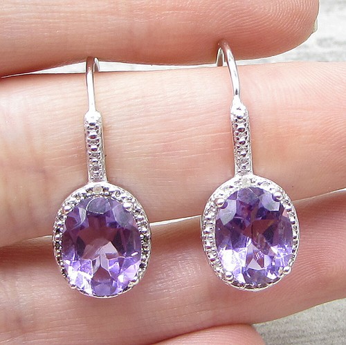 925 Sterling Silver - Amethyst 