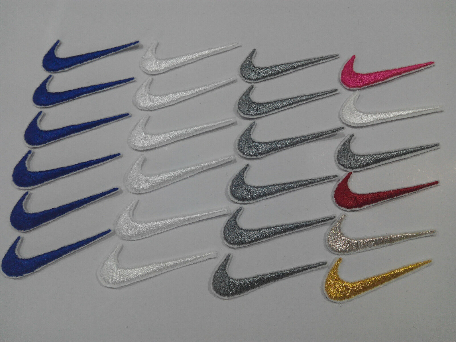 6 Parches bordados para pegar estilo Nike 5/1,5 cm adorno ropa personalizada