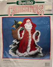 Bucilla Plastic Canvas Kit - Antique Santa Doorstop 61137 NIP