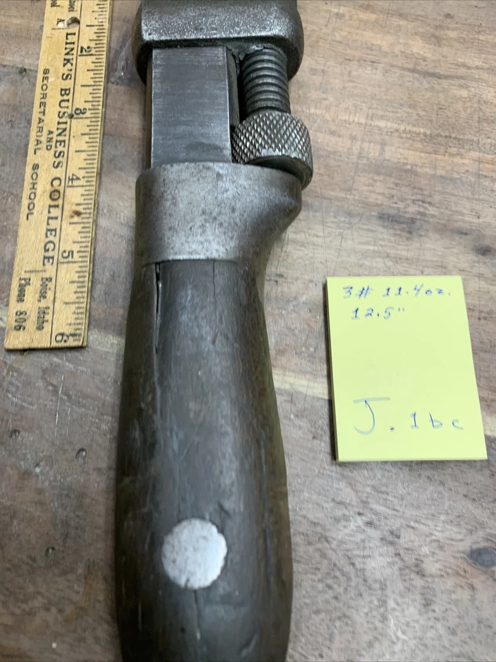 "Antigua llave mono ajustable Bemis & Call Co., excelente estado, 12,5"" -J.1bc" Foto 4 de 4