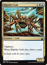 RIPTIDE CRAB X 4 N/M BATTLEBOND MAGIC THE GATHERING