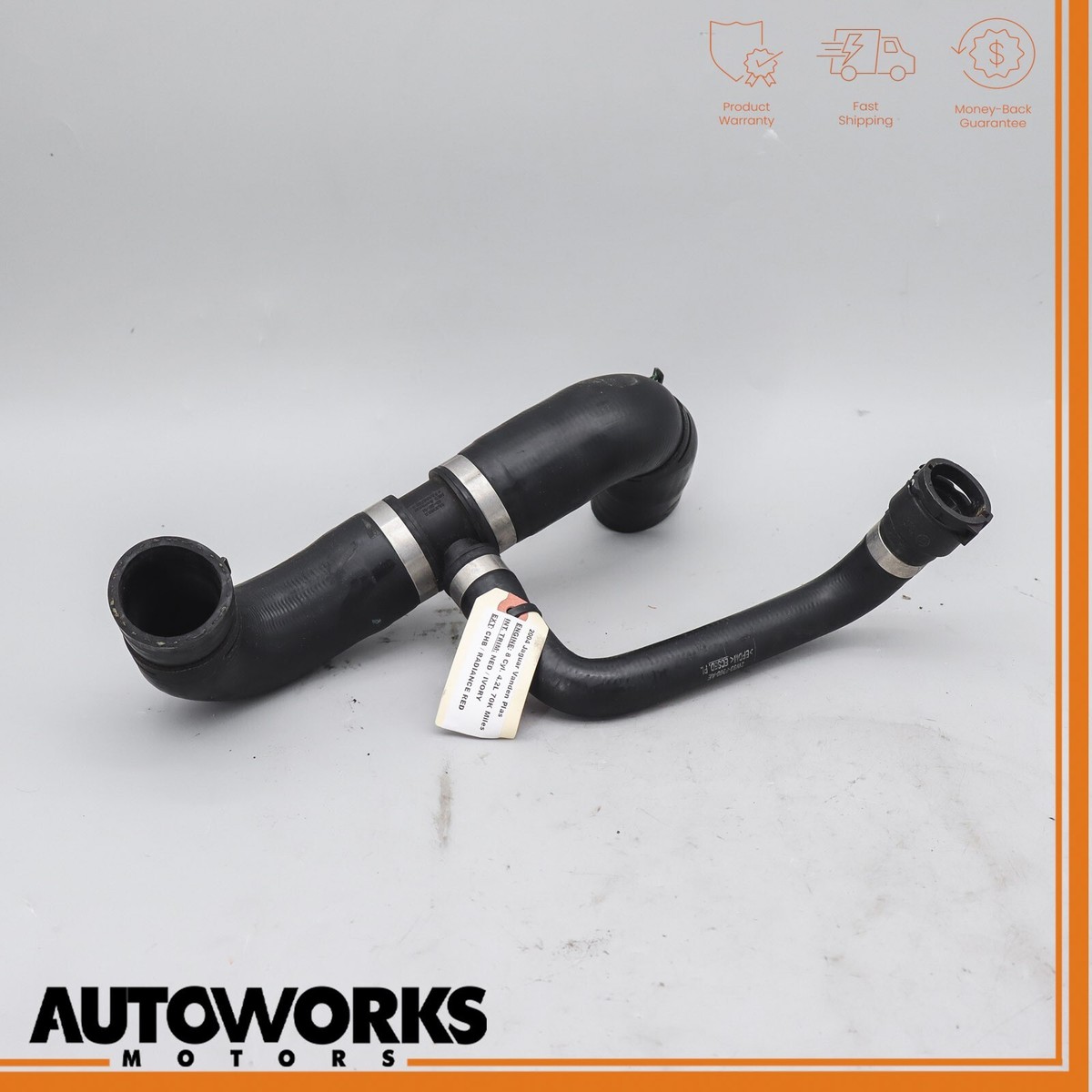 04-05 Jaguar XJ8 XJR VDP X350 Engine Radiator Hose Pipe Set