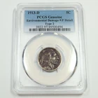 1913 D PCGS VF Details - TYPE 2 - Buffalo Nickel - 5c US Coin #50064A