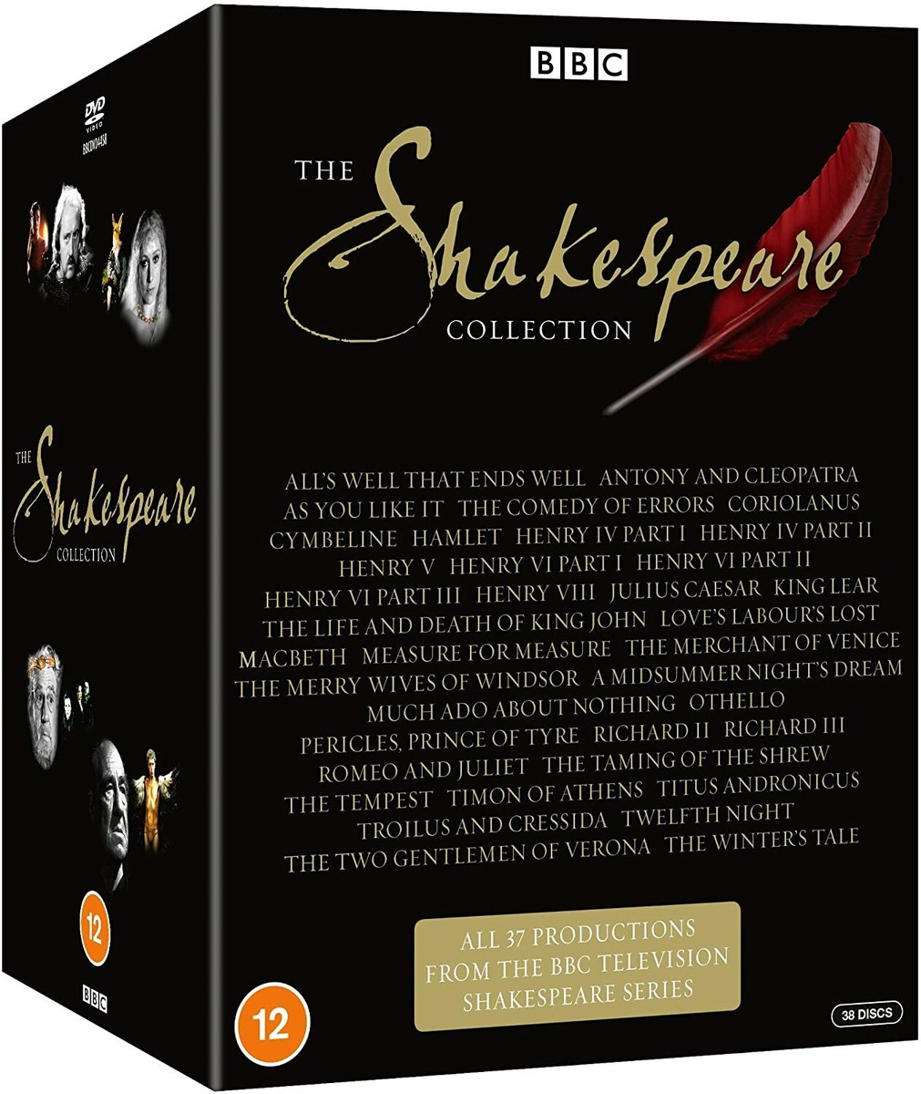 THE COMPLETE BBC SHAKESPEARE MOVIE FILM COLLECTION DVD 37 Discs