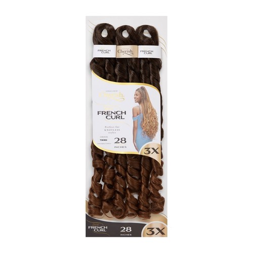 CHERISH SYNTHETIC CURLY HAIR EXTENSION BRAID - 3 x SPIRAL FRENCH CURL 28 INCHES - Picture 32 of 41