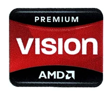 1 pcs Sticker for AMD PREMIUM VISION Skylake Logo Decal 16.5mm x 19.5mm