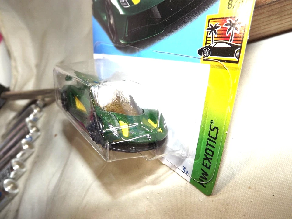 2022 Hot Wheels #229 HW Exotics 8/10 LOTUS EVIJA Green w/Black Trap5 Spoke Wheel - Image 4 of 4