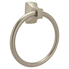Moen Adler Brushed Nickel Finish, Wall mount Single Towel Ring