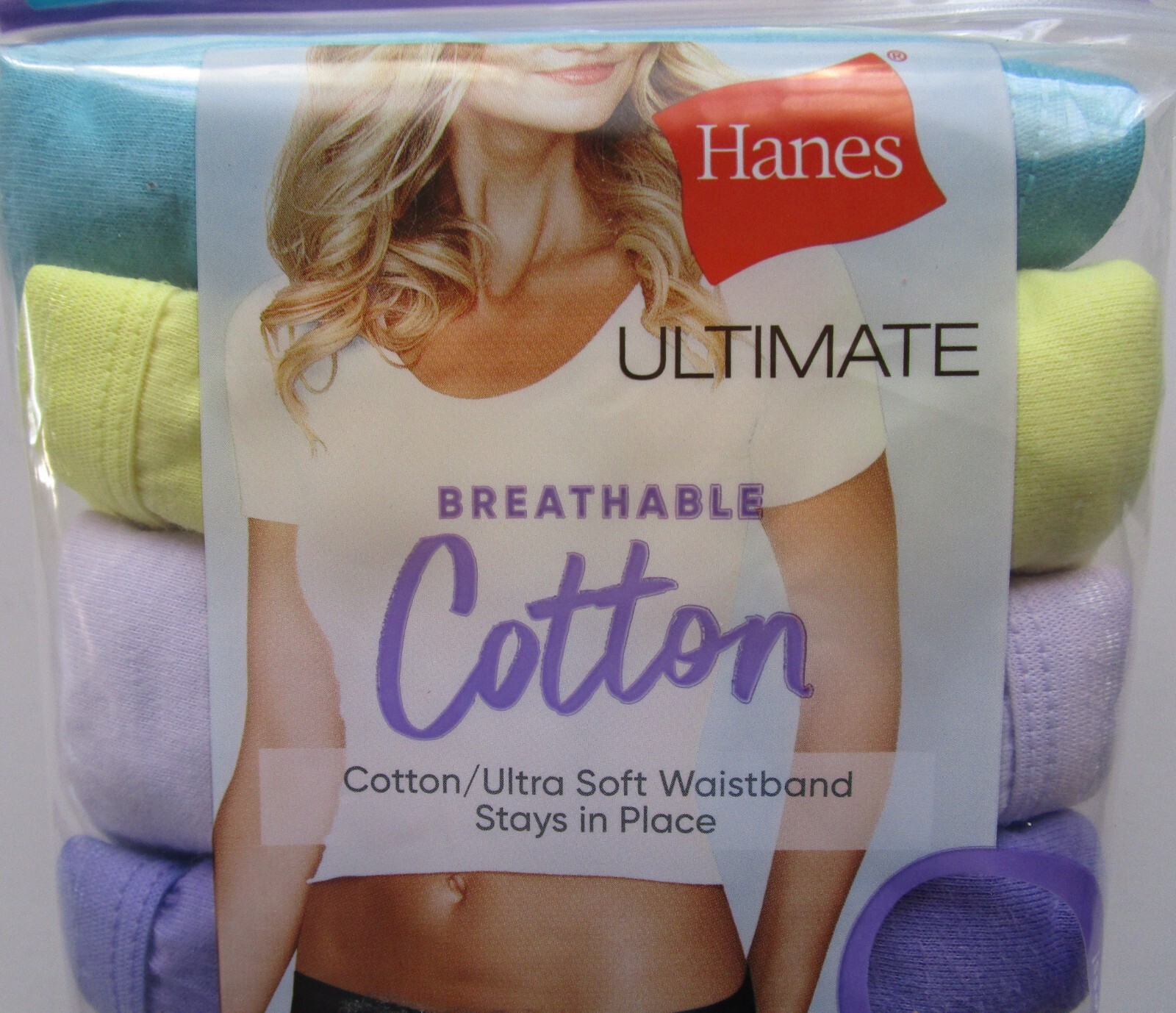 Hanes Ultimate Cotton Ultra Soft Hipster Pantie Style 41H7CC 6+1 Pack