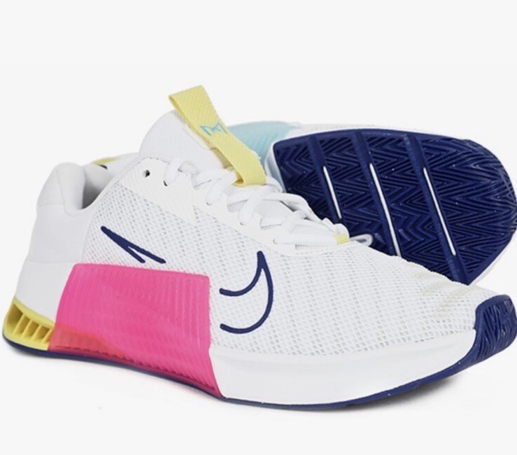人気定番，最新作 27cm ナイキ メトコン 9 白/紺/ピンク/水 DZ2617-102 NIKE METCON 9