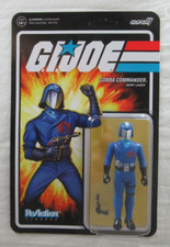 GI Joe Cobra Commander 3.75  Action Figure Super 7 ReAction Wave 1 2021 MOSC