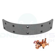 Bremsbelag 30x5x188 mm 10 Nietlöcher inkl. 3x8 Nieten für DEUTZ 04303869