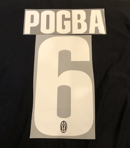 KIT PERSONALIZZAZIONE NOME NUMERO MAGLIA CALCIO JUVENTUS 13/14 AWAY 6 POGBA  | eBay