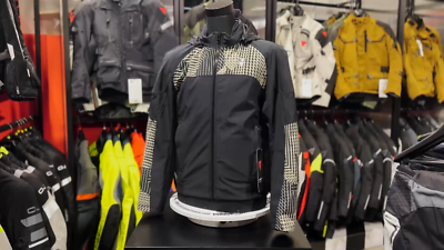 GIACCA moto Dainese IGNITE TEX black gray moss TG 46 JACKET