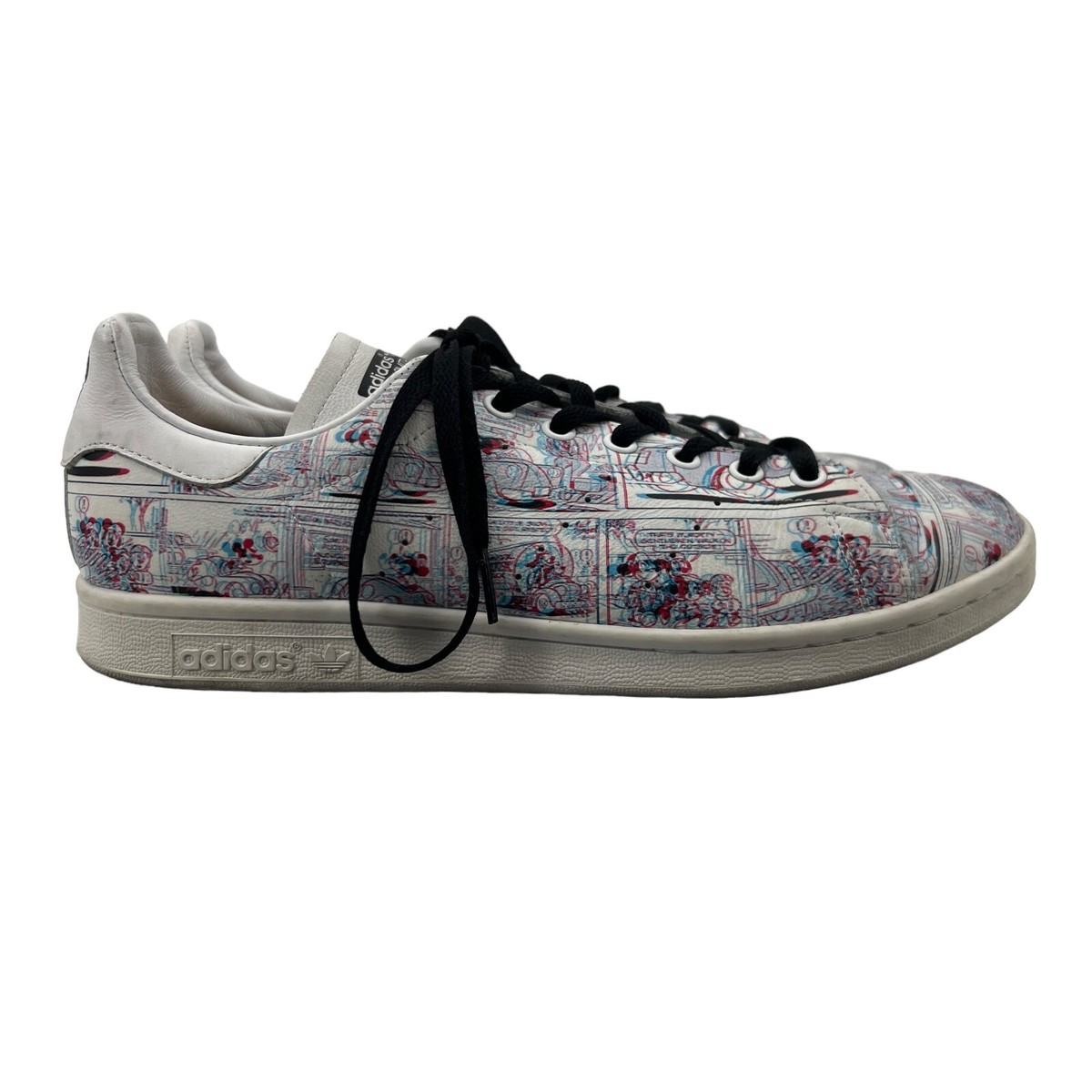 Adidas Mens 10 Sneaker Stan Smith Mickey Mouse 3D Comic