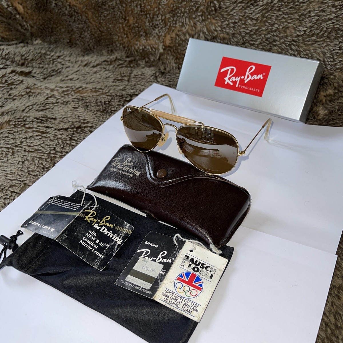 VINTAGE RAY BAN B&L B15 TOP-GRADIENT MIRRORED  AVIATOR SUNGLASSES‎ 58[]14 VINTAGE B&L RAY BAN B15 TOP-GRADIENT MIRRORED BLACK  main image 4