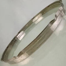 Leedy 14"Broadway Standard"Stick-Chopper Nickel NOB Snare Drum Resonant Rim/Hoop