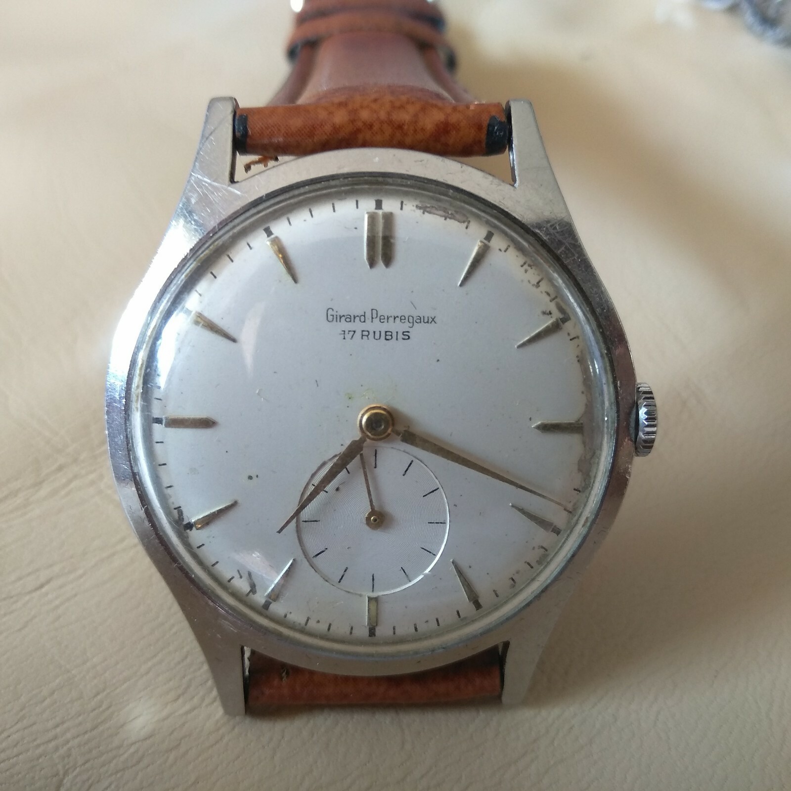 Vintage Gent S Luxury Swiss Watch Girard Perregaux Poker Dial Fully Serviced For Sale Ebay