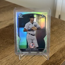 2023 Bowman Marcos Cabrera 1st Bowman Chrome Lunar Glow Refractor Yankees BCP-46