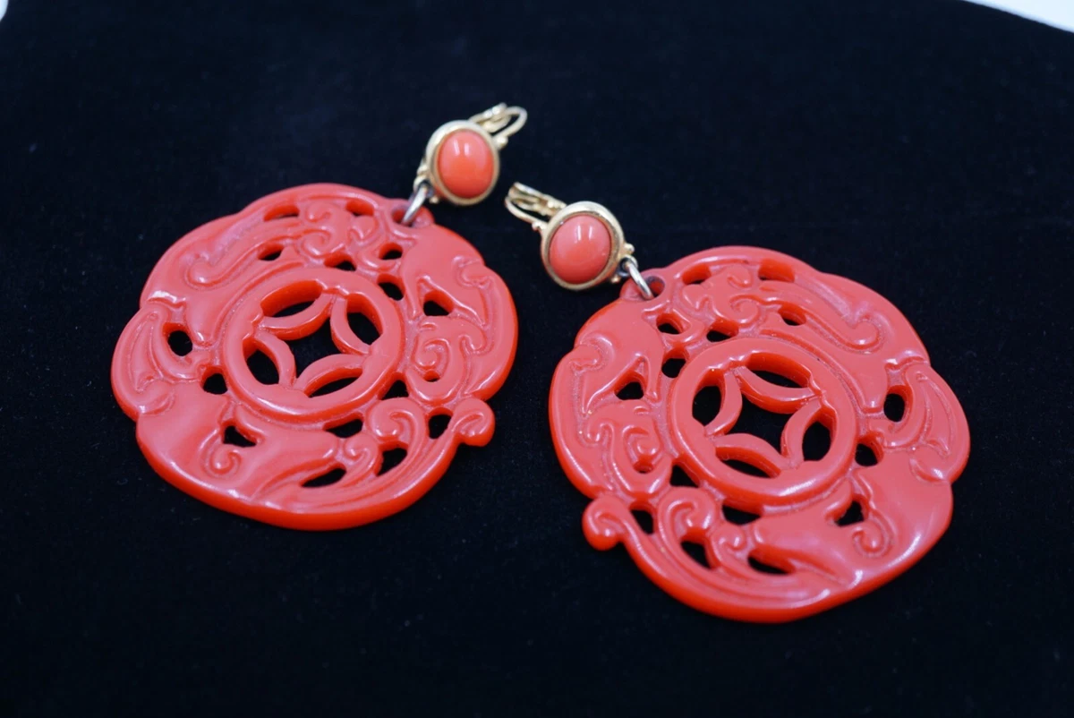 Kenneth jay clearance lane coral earrings
