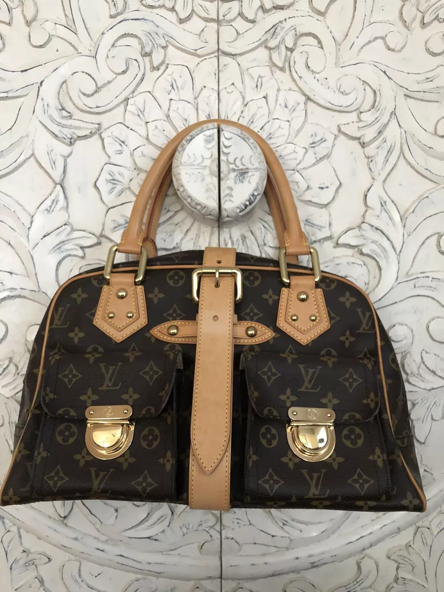 LOUIS VUITTON Monogram Brown Manhattan GM HandBag