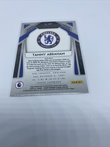 Panini Prizm 2020-21 Tammy Abraham Red Pulsar Prizm - Picture 5 of 6