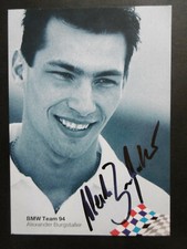 Alexander Burgstaller autograph signed 10x15 cm postcard BMW