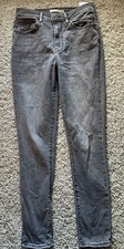 Women  s Levi  s 721 High Rise Skinny Grey Denim Jeans Size 30