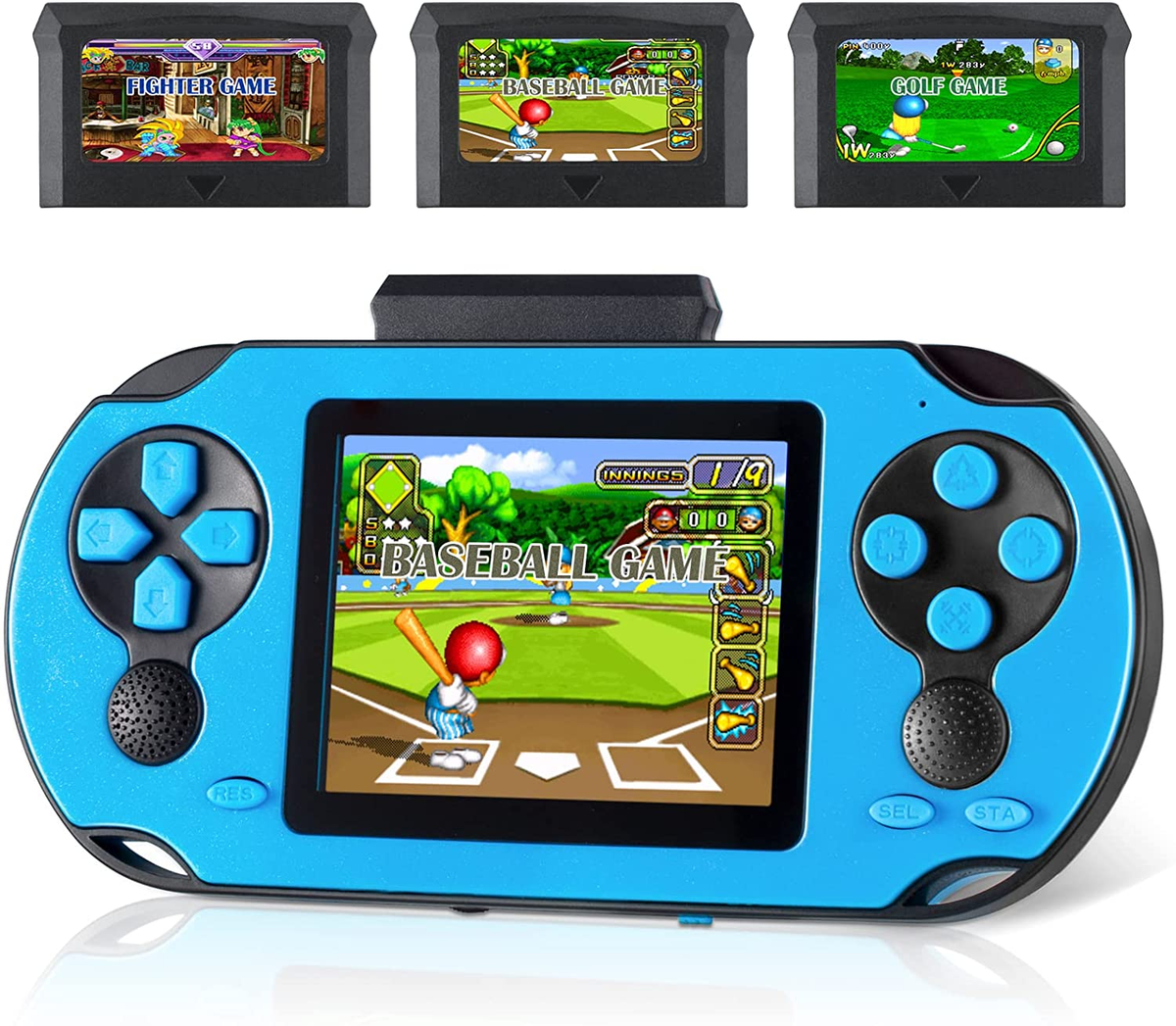 Taddtoy 16 Bit Handheld Game Console for Kids Adults, Large