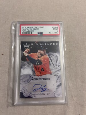 George Springer 2018 Panini DMs Kings Signatures 
