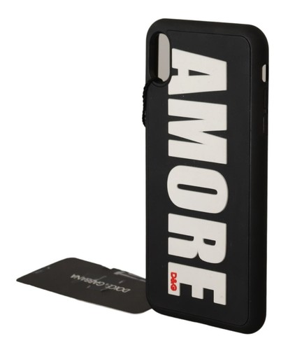 DOLCE & GABBANA Phone Case Cover Black White DG AMORE iPhone XS Max RRP$200 - 第 2/5 張圖片