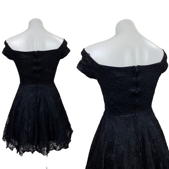 black homecoming dresses fashion nova Black Long Sleeve Ball Gown V Back Appliques Homecoming Dress, Short Prom  Dress, MH117 – Musebridals main image 1