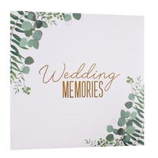 Wedding Photo Album White Green Eucalyptus Perfect Day Memories 200 Photos 6x4" 