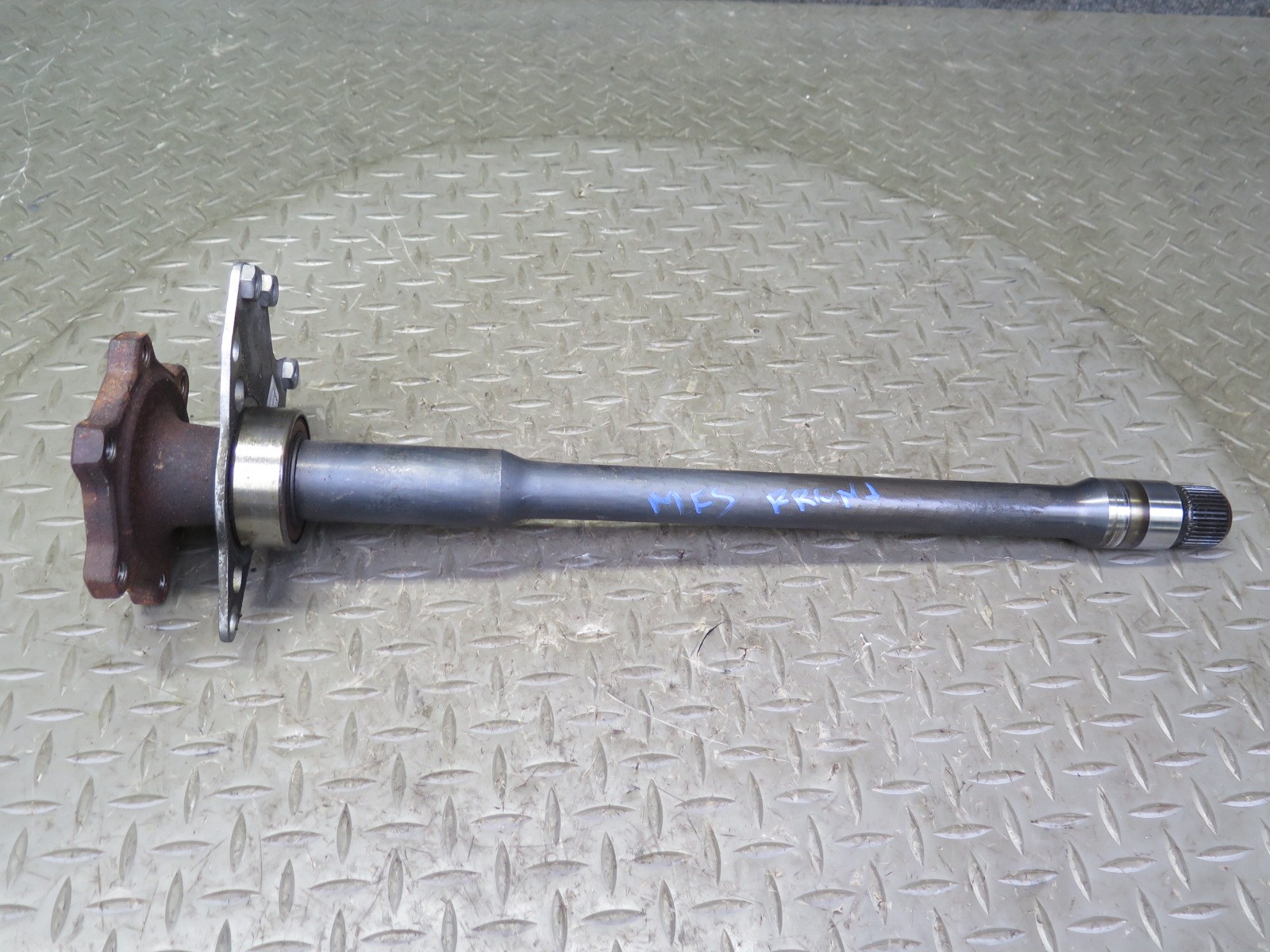 08-12 AUDI 8T S5 AWD FRONT LEFT TRANSMISSION AXLE FLANGE SHAFT OEM
