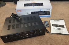 Pyle PTA44BT 4-Channel 500W Bluetooth Home Audio Source Amplifier Black