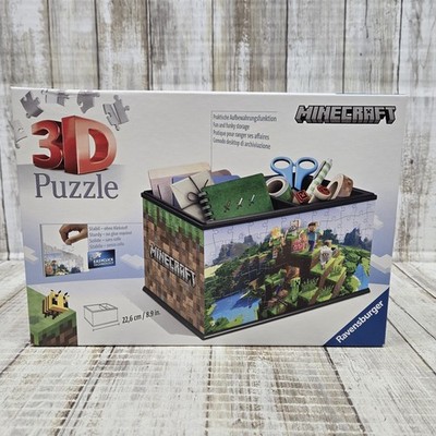 Ravensburger Minecraft 3D Puzzle 8-99 Box Organizer Mojang 2022 New Sealed