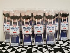 10 Pairs Silicone Chopsticks &ldquo;Stache Sticks&rdquo; by Fred Black Moustache Party New