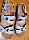 Baretraps sandals Sz 6.5 White Jollity EUC Adjustable Heel Strap — photo 4