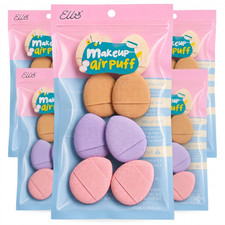 40 Pcs Mini Finger Makeup Sponge Powder Puff Set Air Cushion Cosmetic Blender Fa