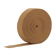 1 Inch Cotton Webbing, 12 Yards Webbing Straps for Bags Handles, Khaki