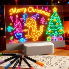 LED Note Board with 6 Colors & 5 Modes, Doodle Glow Drawing Board , Gifts