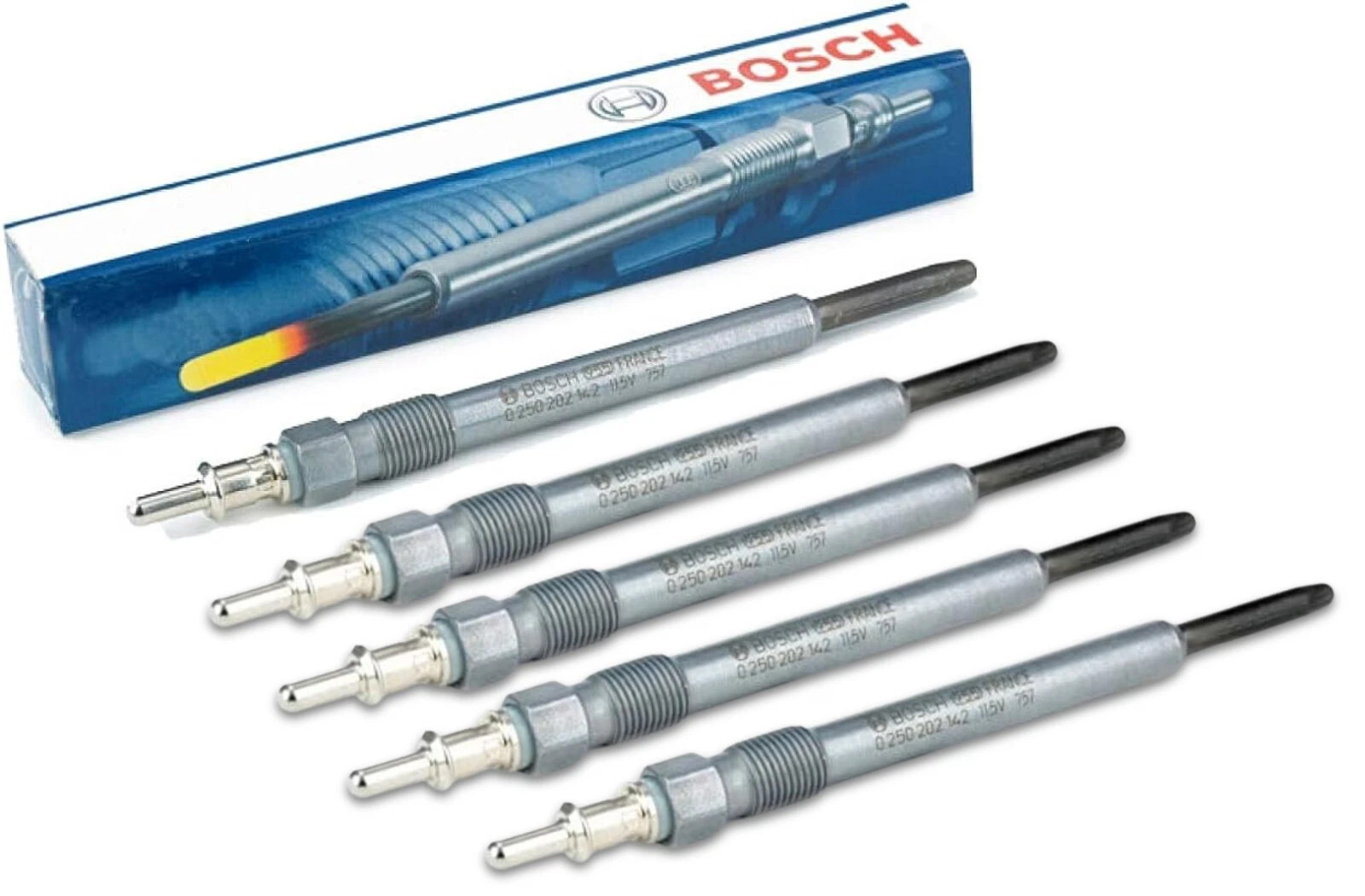 5 BOSCH Plugs Diesel Glow Plug Set Kit For 2002-2006 SPRINTER Dodge Freightliner