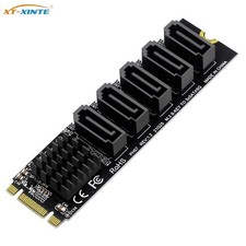 For M.2 NVME NGFF M-KEY/B-KEY SSD HDD to SATA3 6Gbps PCIe 3.0 Expansion Card New