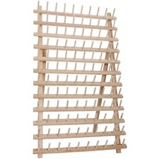 Threadart 120 Spool Cone Wood Thread Rack | Made of Hardwood, Sturdy, Freesta...
