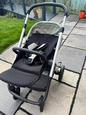 Silver Cross Pioneer Pram and Pushchair Single Seat Stroller, Black