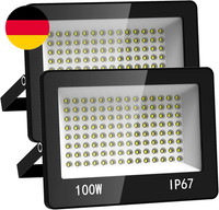 Led Strahler AußEn 100W, 2 StüCke 10000LM Aussenstrahler Wasserdicht IP67, Super