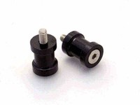 Diabolos Alu Schwarz R&G Racing M6X1 Die Paar-Rsv YZF / PB00M6BK
