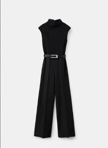 NWT mango Contrast-bodice long Jumpsuit thumbnail 4